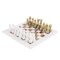 Marble Chess Set 38cm – Green & White