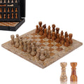 Marble Chess Set 25cm – Coral & Red