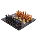 Marble Chess Set 38cm – Black & Golden