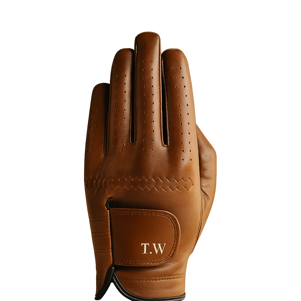 Personalised Premium Leather Golf Glove – Custom Initials