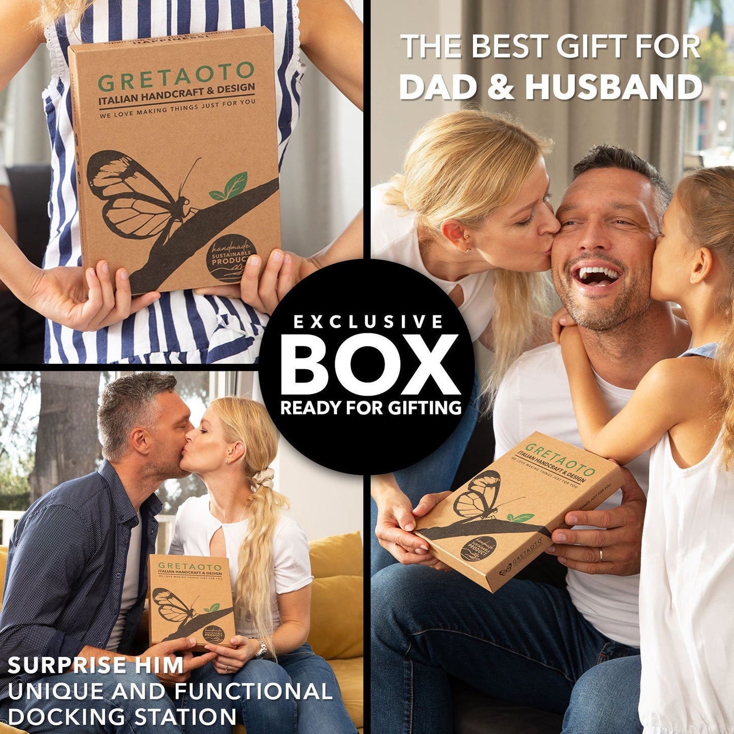 Wooden Docking Station – Handcrafted Nightstand Organizer