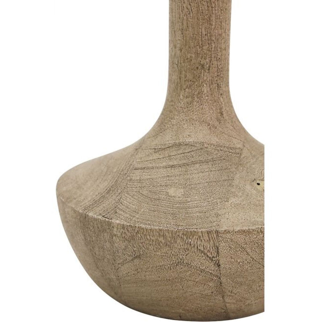 Aaran Wooden Table Lamp - Natural/beige Jute