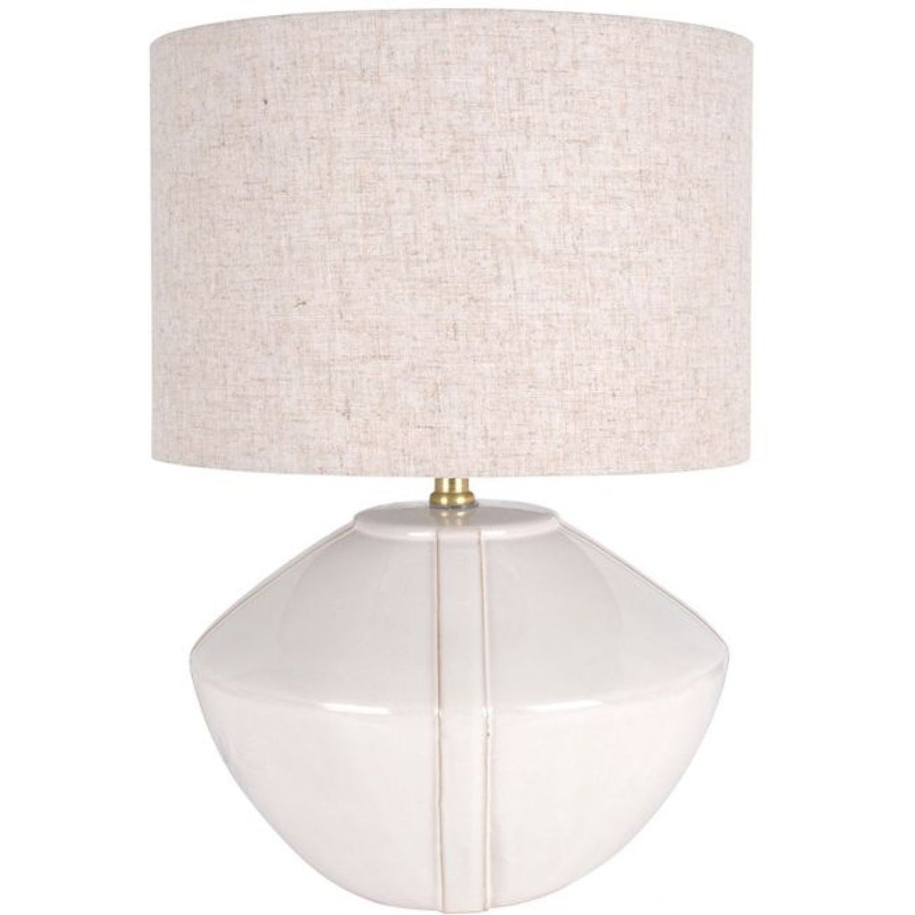 Kenji Ceramic Table Lamp - Ecru