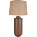 Hinata Ceramic Table Lamp - Tobacco