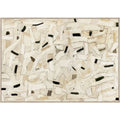 Elena Textured Framed Canvas - Wood Look