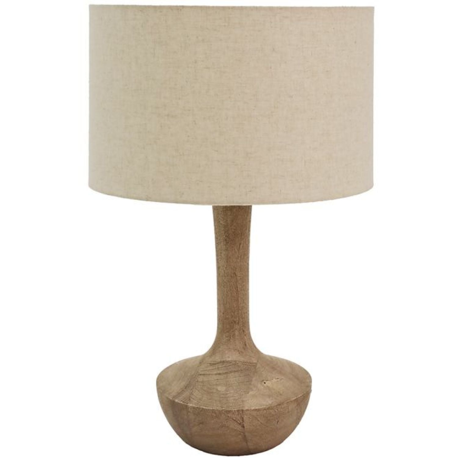 Aaran Wooden Table Lamp - Natural/beige Jute