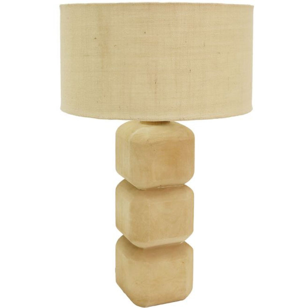 Huxley Wooden Table Lamp - Blonde &amp; Natural /