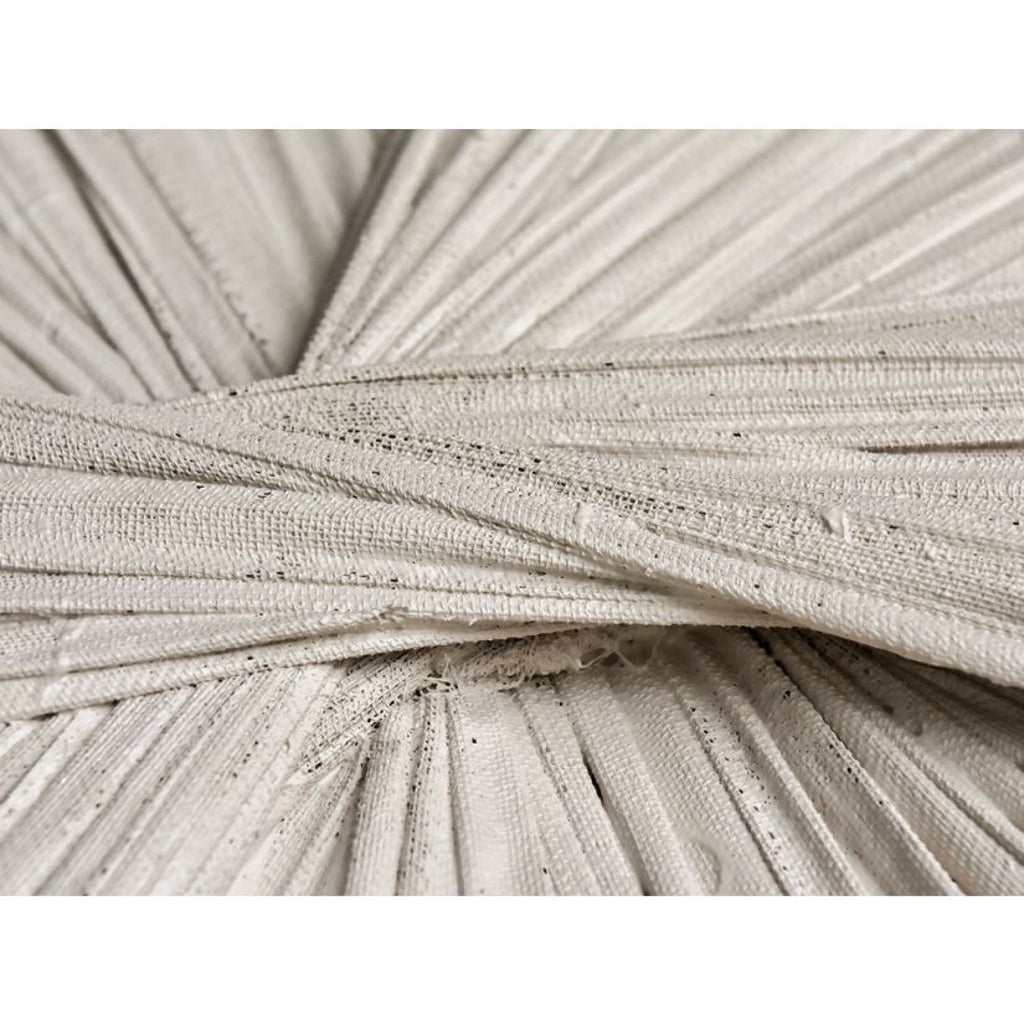 Taupe Textile Framed Art - White Frame