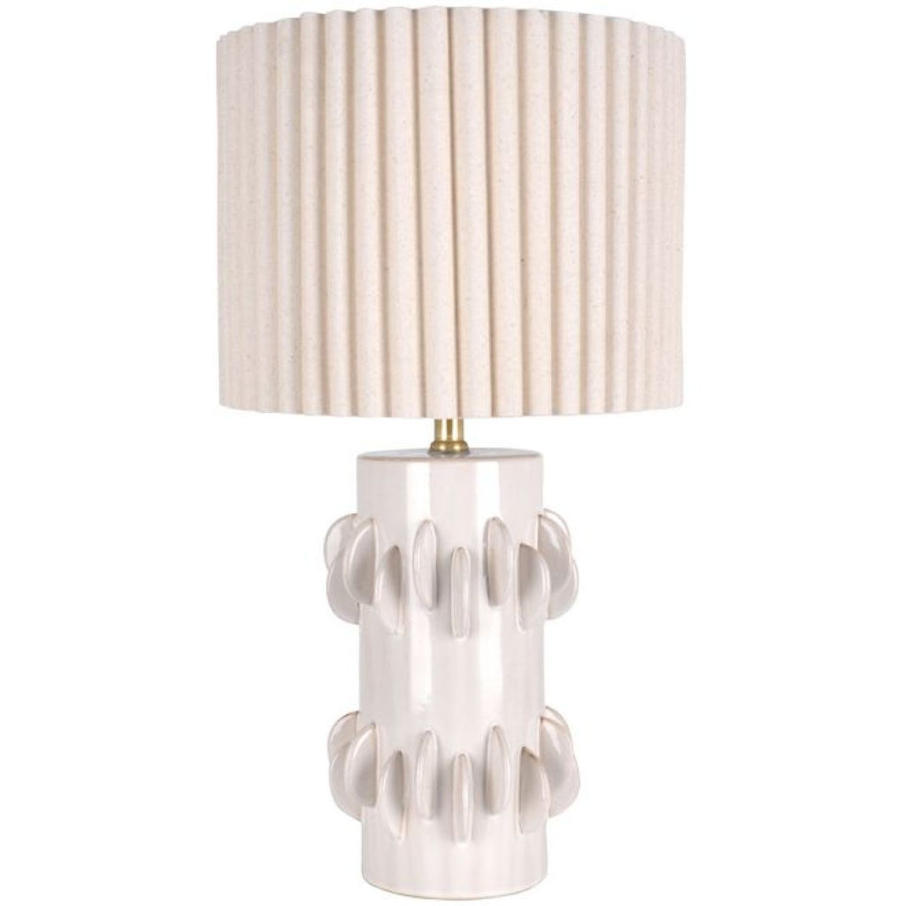 Hiroshi Ceramic Table Lamp - Ecru