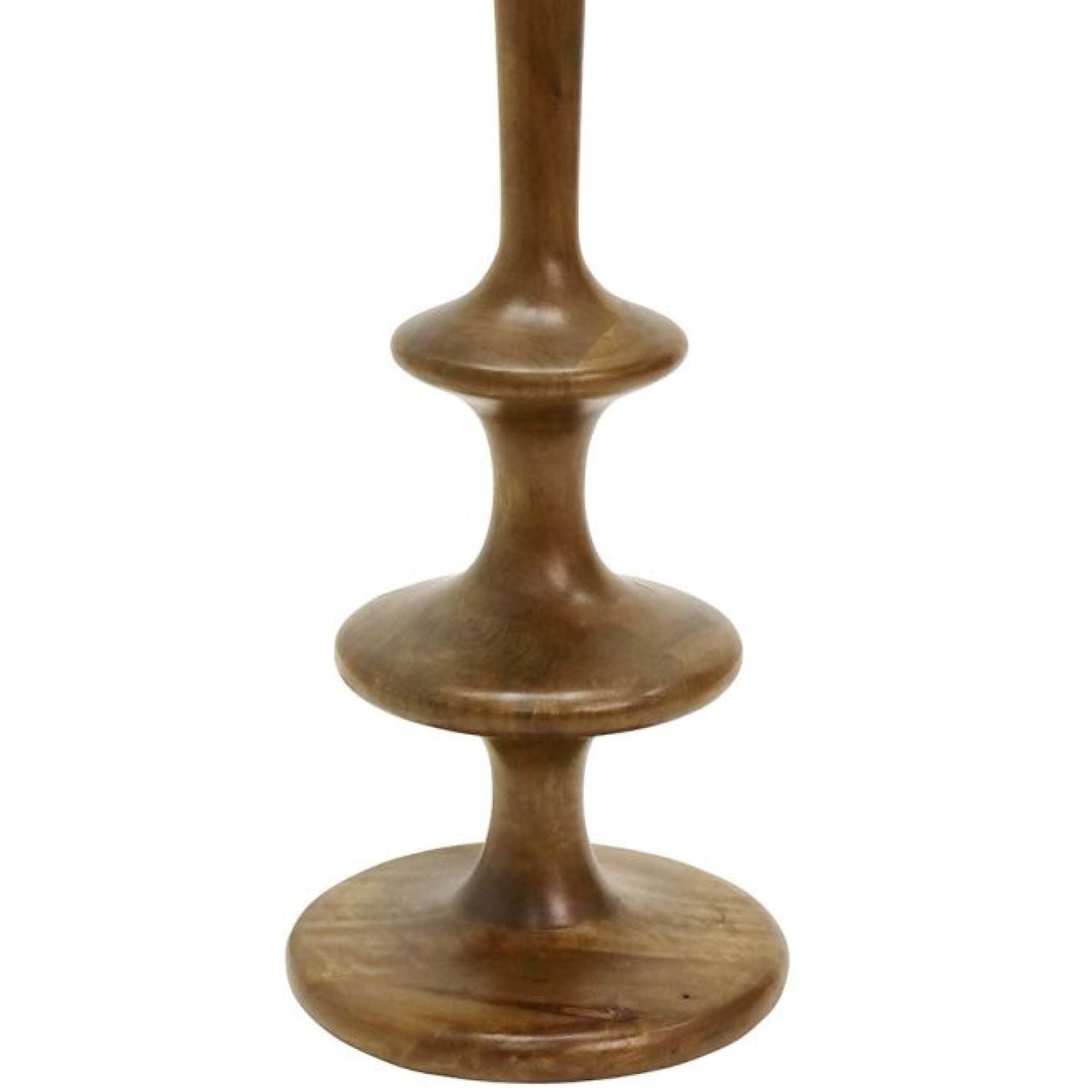 Zahli Wooden Table Lamp - Natural/jute Shade