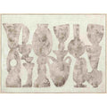 Lucia Textured Framed Canvas - Walnut lo