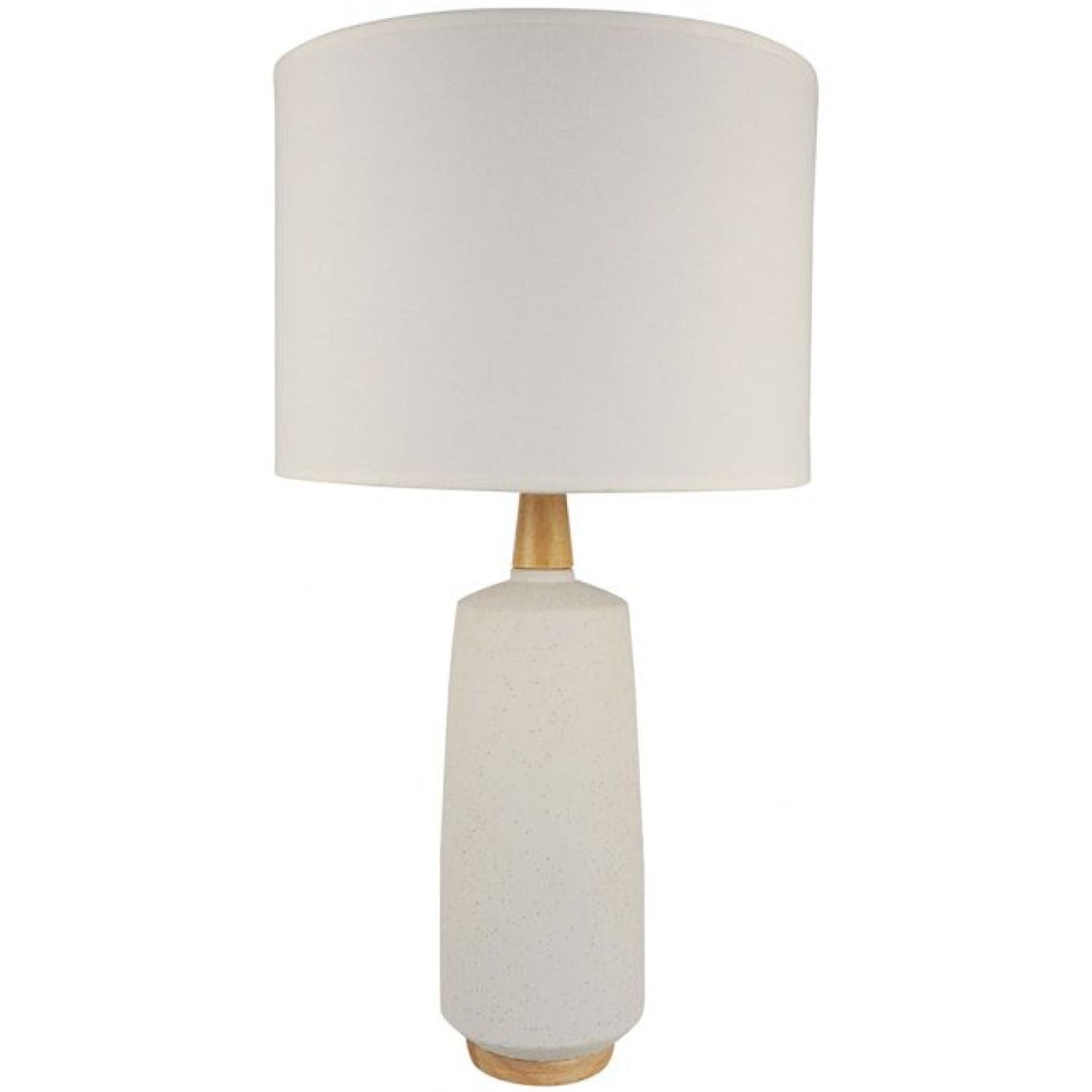 Lysette Table Lamp - White &amp; Wood