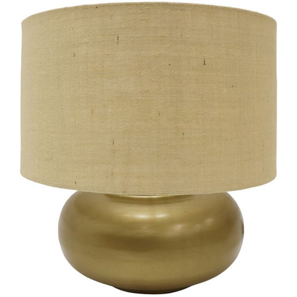 Tamer Table Lamp - Brushed Brass/jute