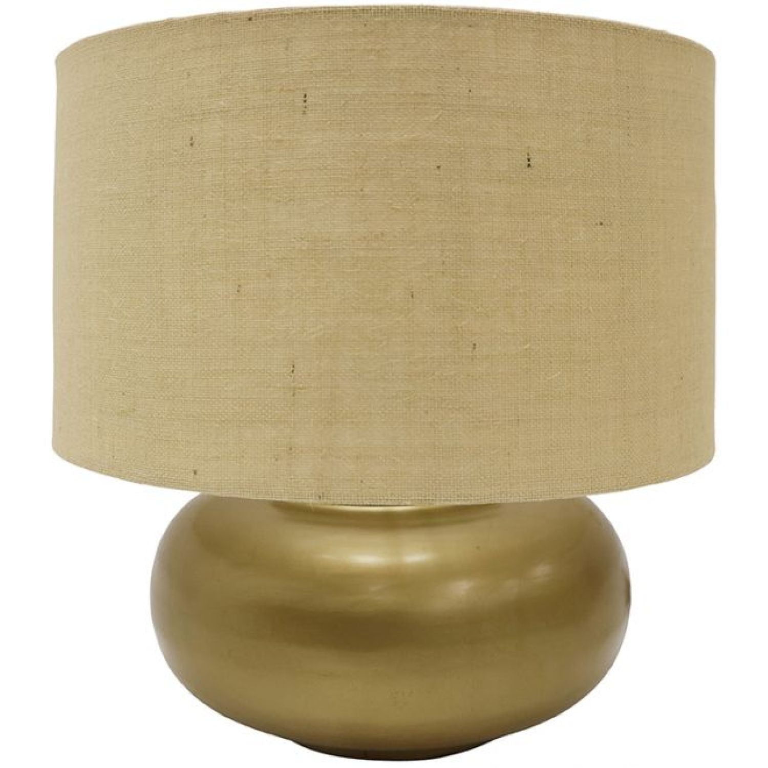 Tamer Table Lamp - Brushed Brass/jute