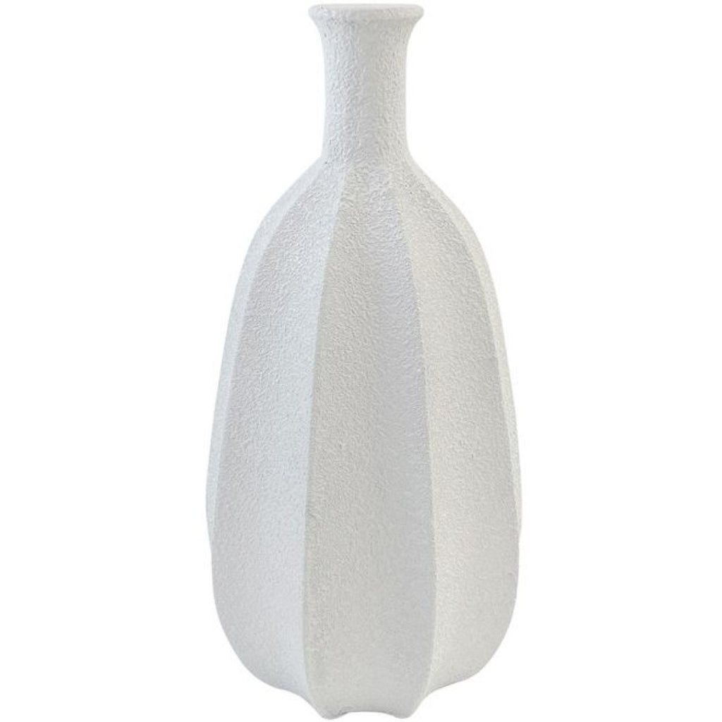 Sunny Mgo Vase - Textured White