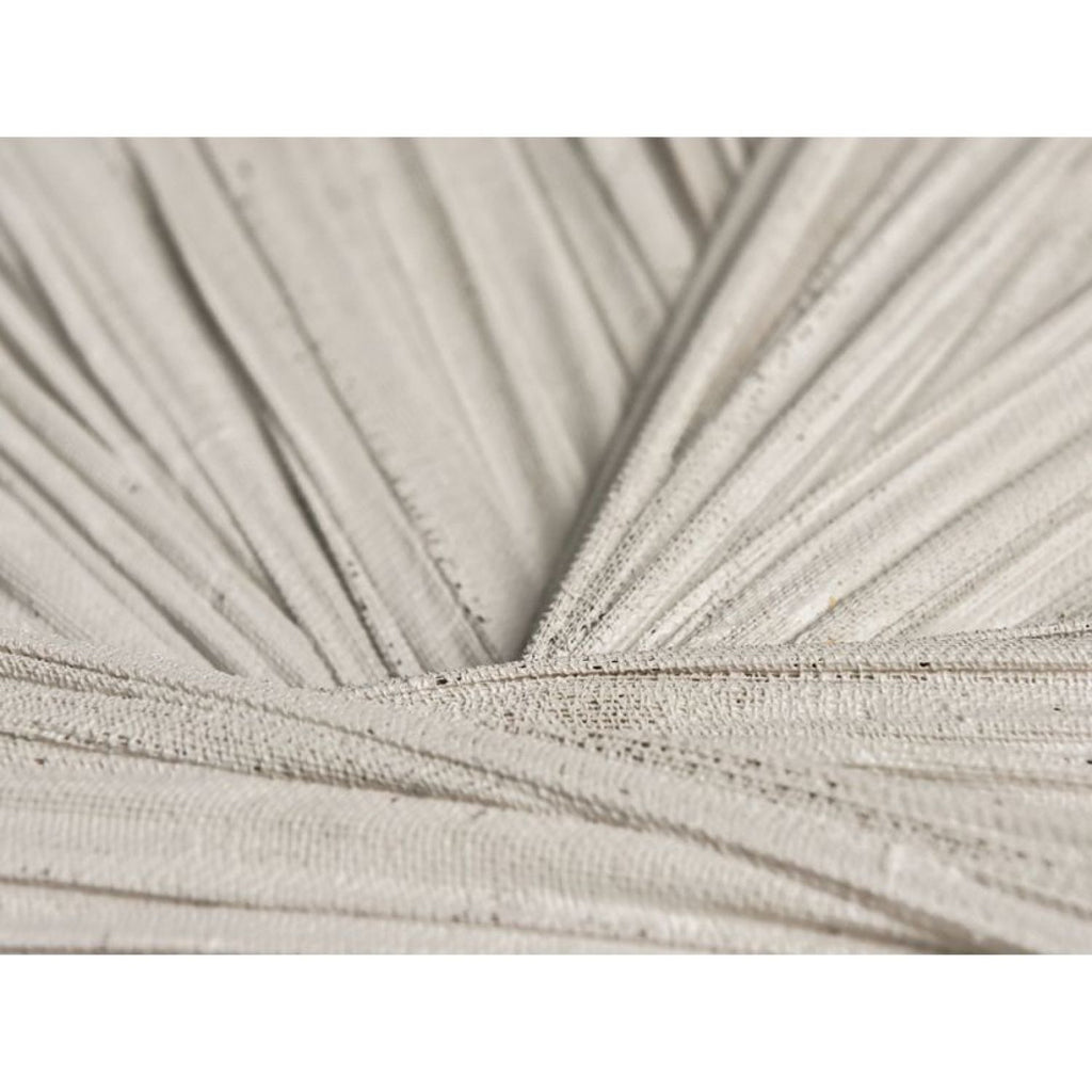 Taupe Textile Framed Art - White Frame