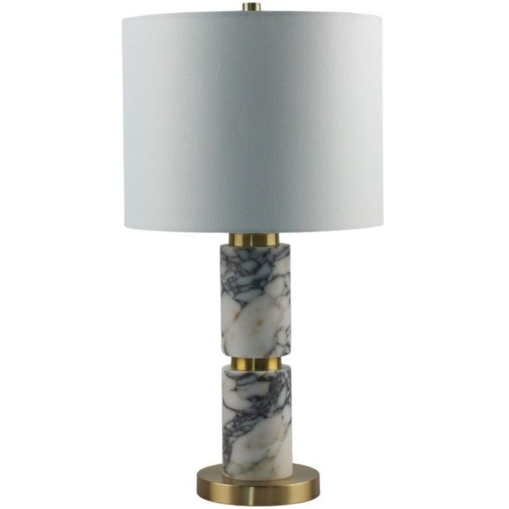 Maco Table Lamp - Bulgari Marble &amp; Brushed br — view 2