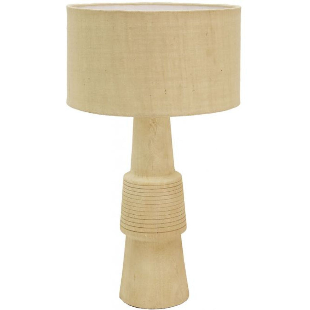 Shilo Wooden Table Lamp - Blonde/ Natural Jut — view 2