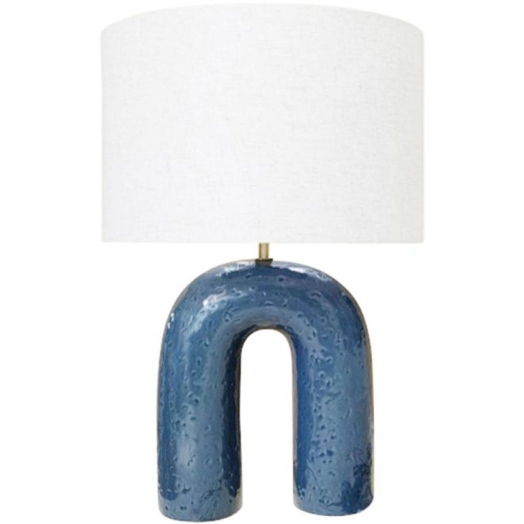 Tarcoola Ceramic Table Lamp - Marine Blue — view 2