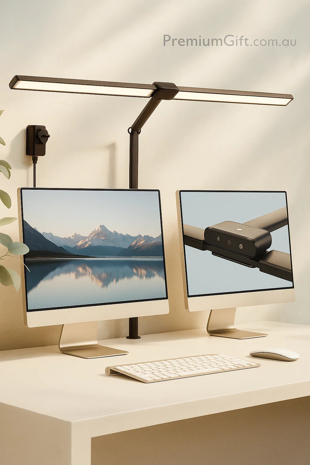 Dual-Head LED Desk Lamp – Adjustable Architect Clamp Light